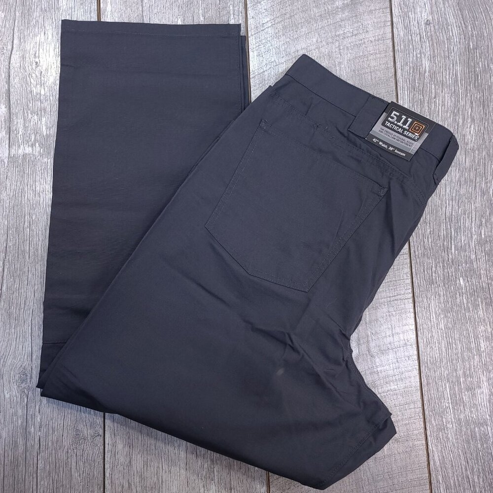 5.11 Tactical Mens 42x30 Gray Taclite Ripstop Jean Cut Mid Rise Straight Leg